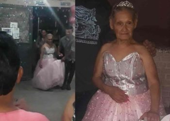 Abuelita de 79 años festeja su fiesta de XV