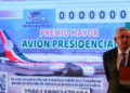 ¡Premio mayor, premio mayor!. Presentan cachito del avión presidencial