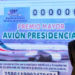 ¡Premio mayor, premio mayor!. Presentan cachito del avión presidencial