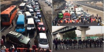 Pobladores mantienen bloqueo en la México-Puebla