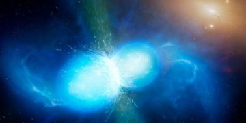 Colisión de dos estrellas de neutrones