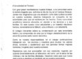Colegio Cervantes lamenta los hechos acontecidos