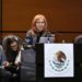 Primer informe ante Congreso de Rosario Piedra, presidenta de CNDH