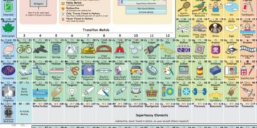 Diseñador crea tabla periódica interactiva