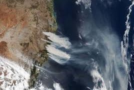 Humo de incendios en Australia podría llegar al continente sudamericano