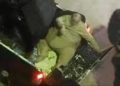 Yihadista no puede escapar de un operativo debido a su peso