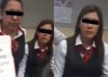 Cliente se disculpa con cajera de Santander después de acusarla de robo