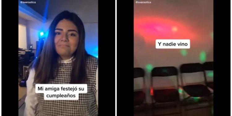 Joven hace fiesta y solo van 3 personas