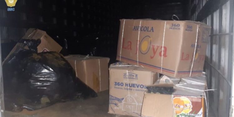 Capturan a cinco sujetos cuando descargaban cargamento de mariguana