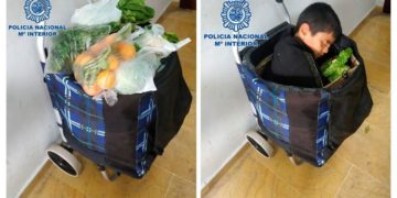 En la frontera de España descubren a niño oculto en carrito