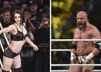 Obligan a ‘Triple H” a disculparse con Paige por broma sobre sus hijos