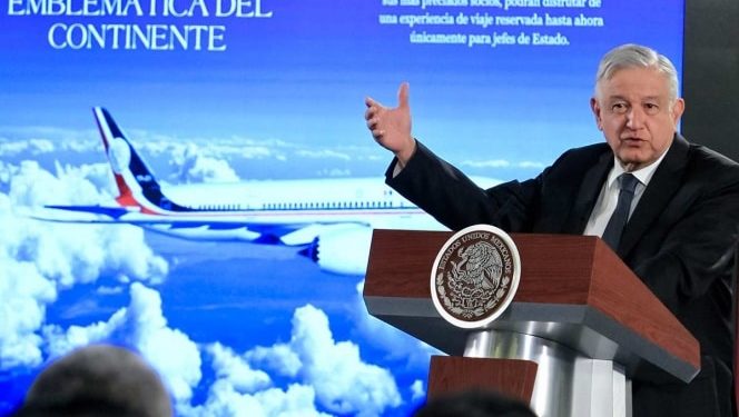 Si ganas el avión presidencial podrás guardarlo en AICM, Toluca o Santa Lucía: AMLO