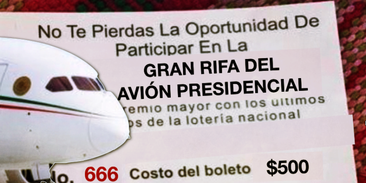 Avión presidencial, el premio mayor de la Lotería Nacional