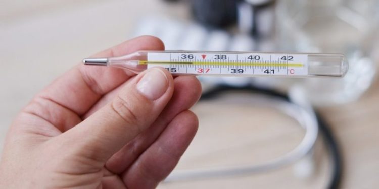La temperatura corporal ha bajado 0,32 °C