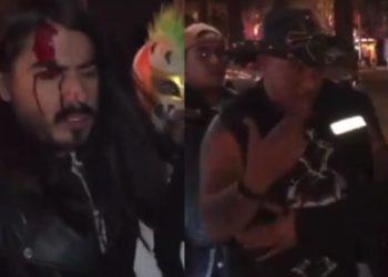 Puñetazo de Carlos Trejo a youtuber que intentó darle un pastelazo