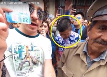 Captan a sujeto grabando por debajo de la falda de adolescente en video de Luisito Comunica