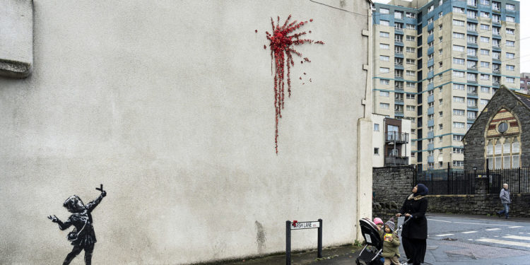 Banksy, nueva obra para el Día de San Valentín