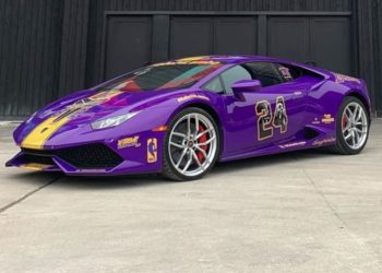 Un fan de Kobe Bryant tunea un Lamborghini en homenaje al exbaloncestista