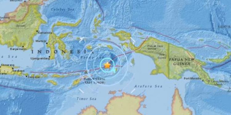 Se registra sismo de 6,2 en Indonesia