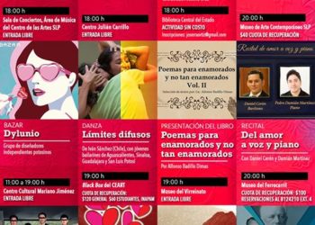 ¿Qué hacer este viernes 14 de febrero en San Luis Potosí?