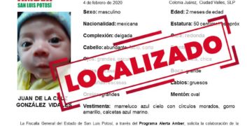 FGE desactiva alerta Amber de menor desaparecido en Ciudad Valles