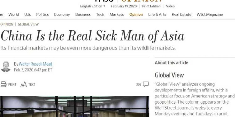 China expulsa a periodistas del Wall Sreet Journal por artículo “racista”