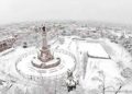 Ciudad Juárez bajo la nieve