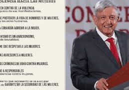 Se hace oficial decálogo improvisado por AMLO en contra de la violencia de género