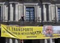 Activistas de Greenpeace  exigen mejor transporte en CDMX