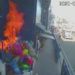 Por diversión, adolescentes prenden fuego a vendedor de globos
