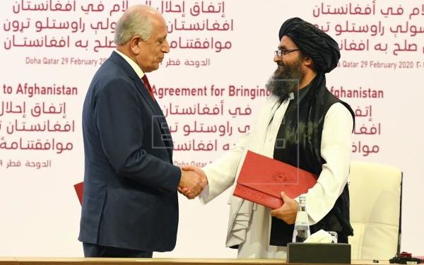 EEUU y los talibanes firmaron un histórico acuerdo de paz en Doha