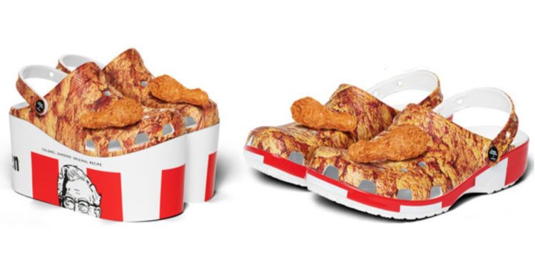 KFC lanza crocs con olor a pollo