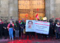 Se registran nuevas protestas por feminicidios en Palacio Nacional