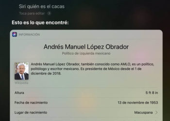 Siri de Apple responde que AMLO es ‘el cacas’