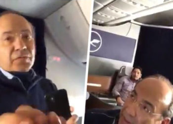 Ciudadano increpa a Felipe Calderón en vuelo: Me dará muchísimo gusto que lo lleven a juicio