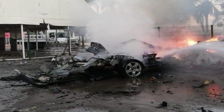 Arde vehículo abandonado en Celaya, Guanajuato
