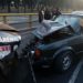 Joven ebrio choca contra patrulla y atropella a dos mujeres policías