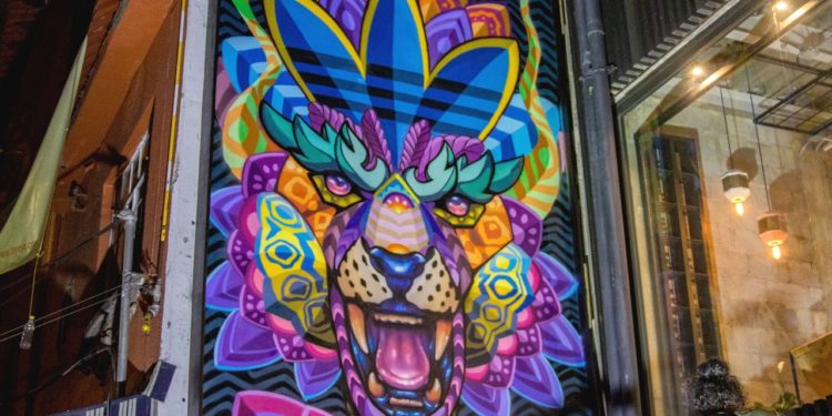 El nuevo mural de adidas en la Condesa