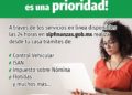 Secretaría de Finanzas hace un llamado para utilizar los servicios en línea