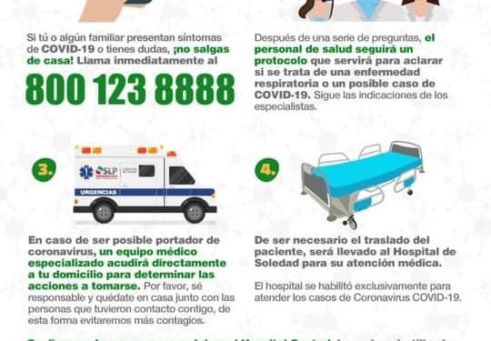 Recomendaciones ante sospecha de Covid-19