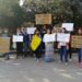 Providas se manifiestan afuera del congreso