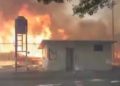 Fuerte incendio en el Reclusorio Norte