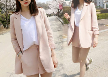 Trajes sastre con bermudas, la tendencia del street style de Milán