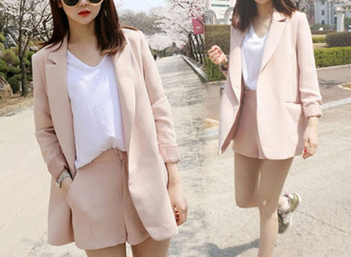 Trajes sastre con bermudas, la tendencia del street style de Milán