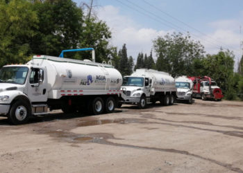 Se abastece de agua a colonias del sur