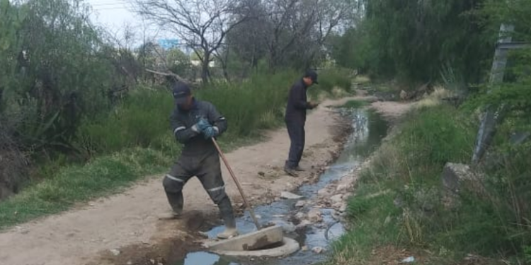 Se realiza desazolve de drenajes en La Pila