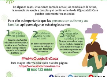 Se emiten recomendaciones a cuidadores de personas con TEA