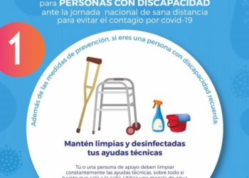 Indispensable aplicar medidas de higiene a las ayudas técnicas de personas con discapacidad