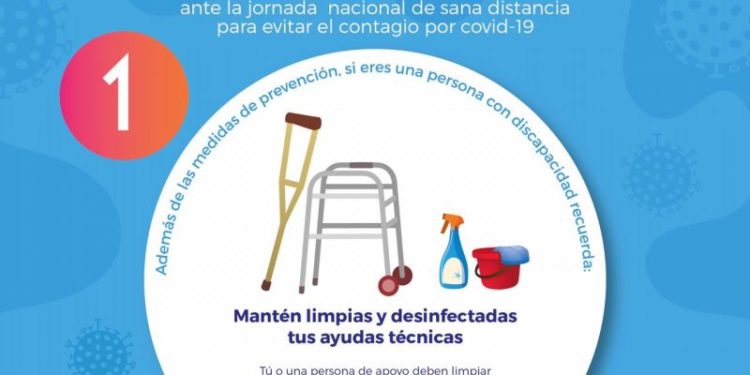 Indispensable aplicar medidas de higiene a las ayudas técnicas de personas con discapacidad