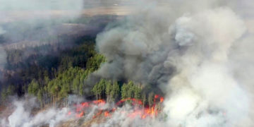 Incendios en la zona de Chernóbil cerca de depósitos de residuos radiactivos